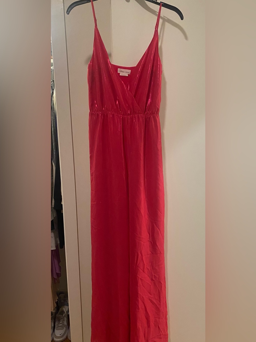 Lovers + Friends Shimmering Pink Jumpsuit